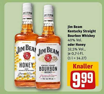 Jim Beam Kentucky Straight Bourbon Whiskey oder Honey