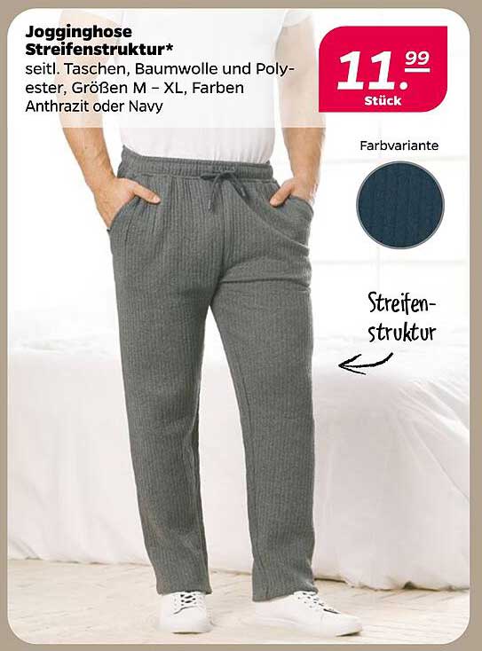 Jogginghose Streifenstruktur*