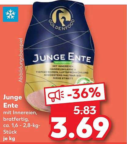 Junge Ente - Mit Innereien, bratfertig, ca. 1,6 - 2,8 kg – Stück je kg