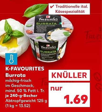 K-Favourites Burrata 240 g