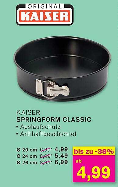 KAISER SPRINGFORM CLASSIC - Auslaufschutz und Antihaftbeschichtet