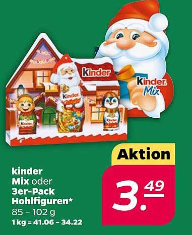 kinder Mix oder 3er-Pack Hohlfiguren