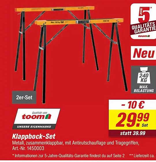 Klappbock-Set 2er-Set von toom