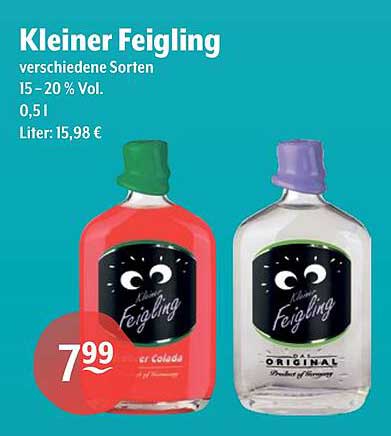 Kleiner Feigling - verschiedene Sorten 0,5 l
