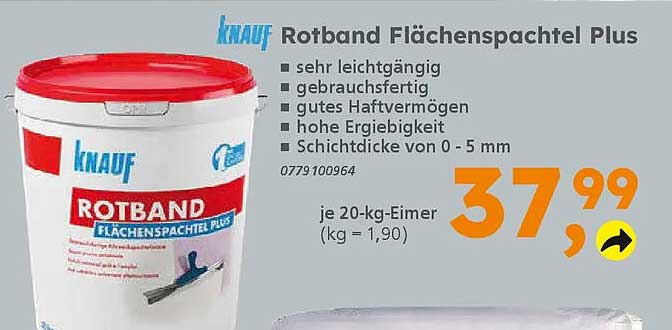 Erstaunlich Rotband Flächenspachtel Plus Fotos