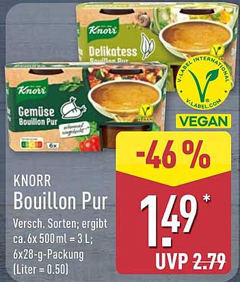 Knorr Bouillon Pur 6x500 ml
