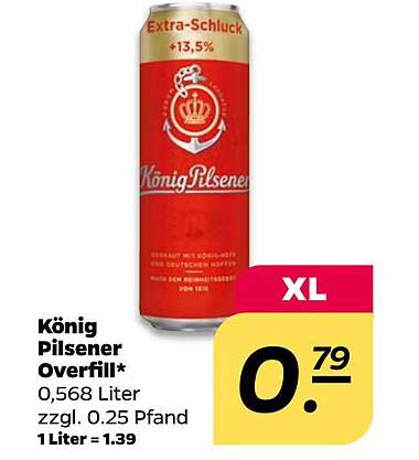 König Pilsener Overfill 0,568 Liter