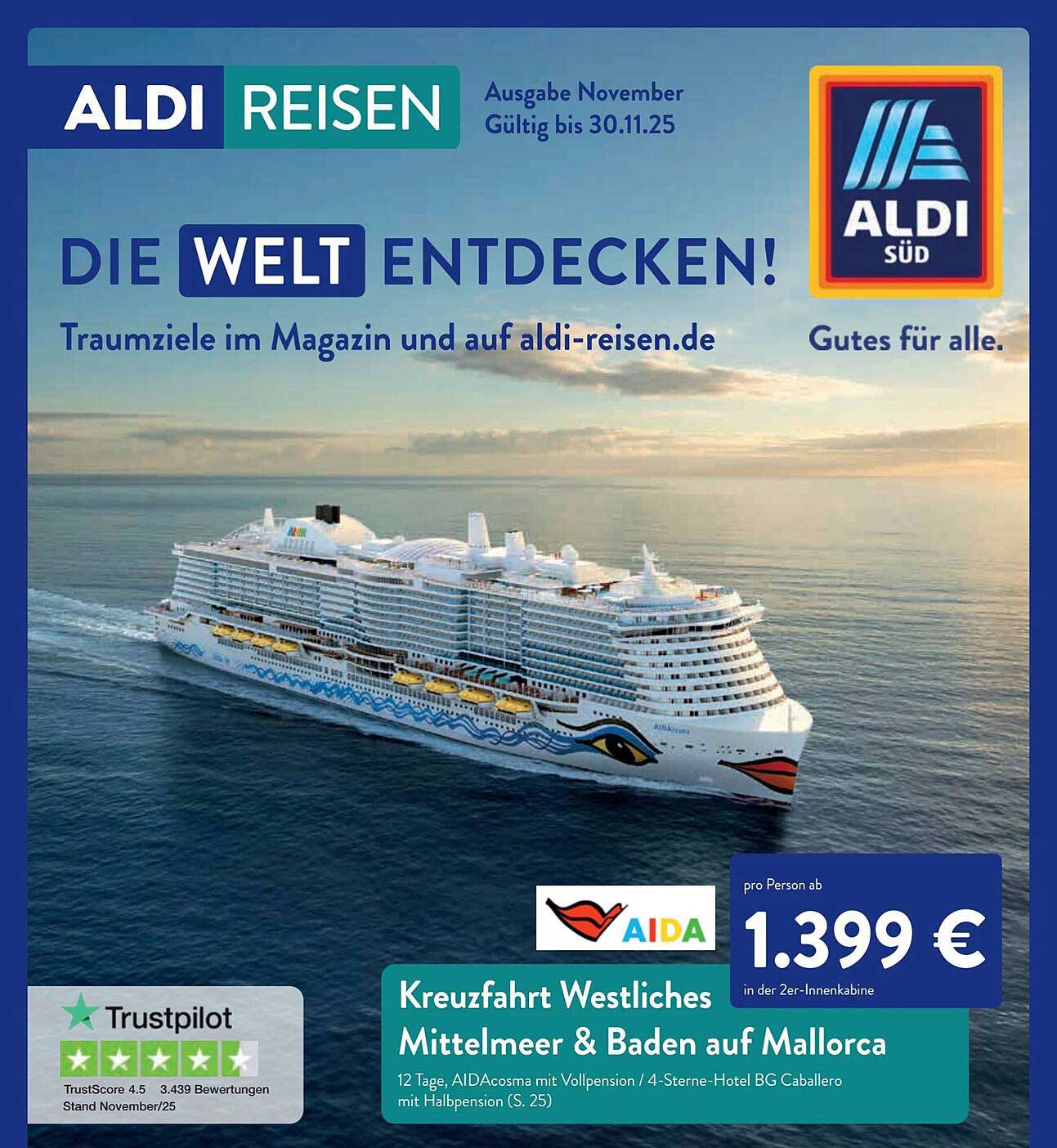 Kreuzfahrt Westliches Mittelmeer & Baden auf Mallorca