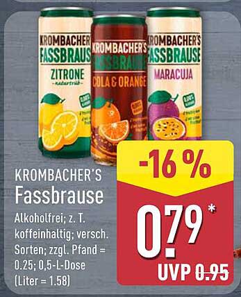 Krombacher's Fassbrause - Erfrischung für jeden Anlass