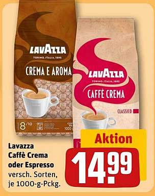 Lavazza Caffè Crema oder Espresso 1000-g-Pckg - Aktion