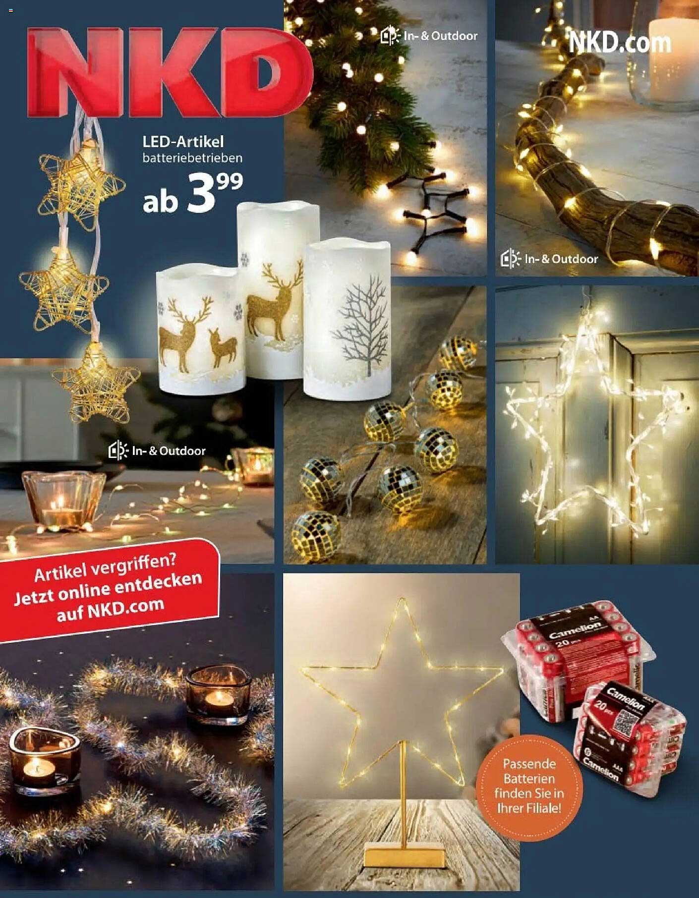 LED-Artikeln batteriebetrieben ab 3,99 €