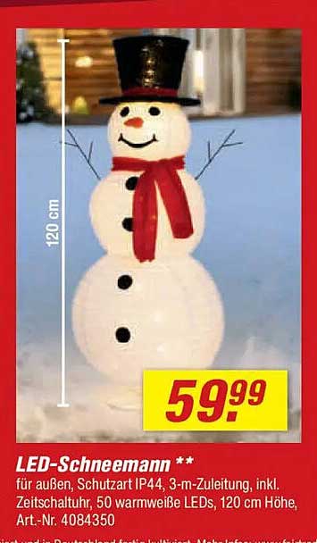 LED-Schneemann **