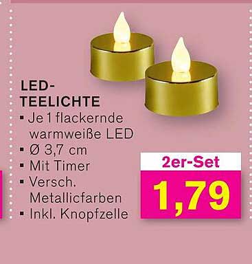 LED-TEELICHTE - 2er-Set