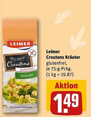 Leimer Croutons Kräuter 75 g – glutenfrei