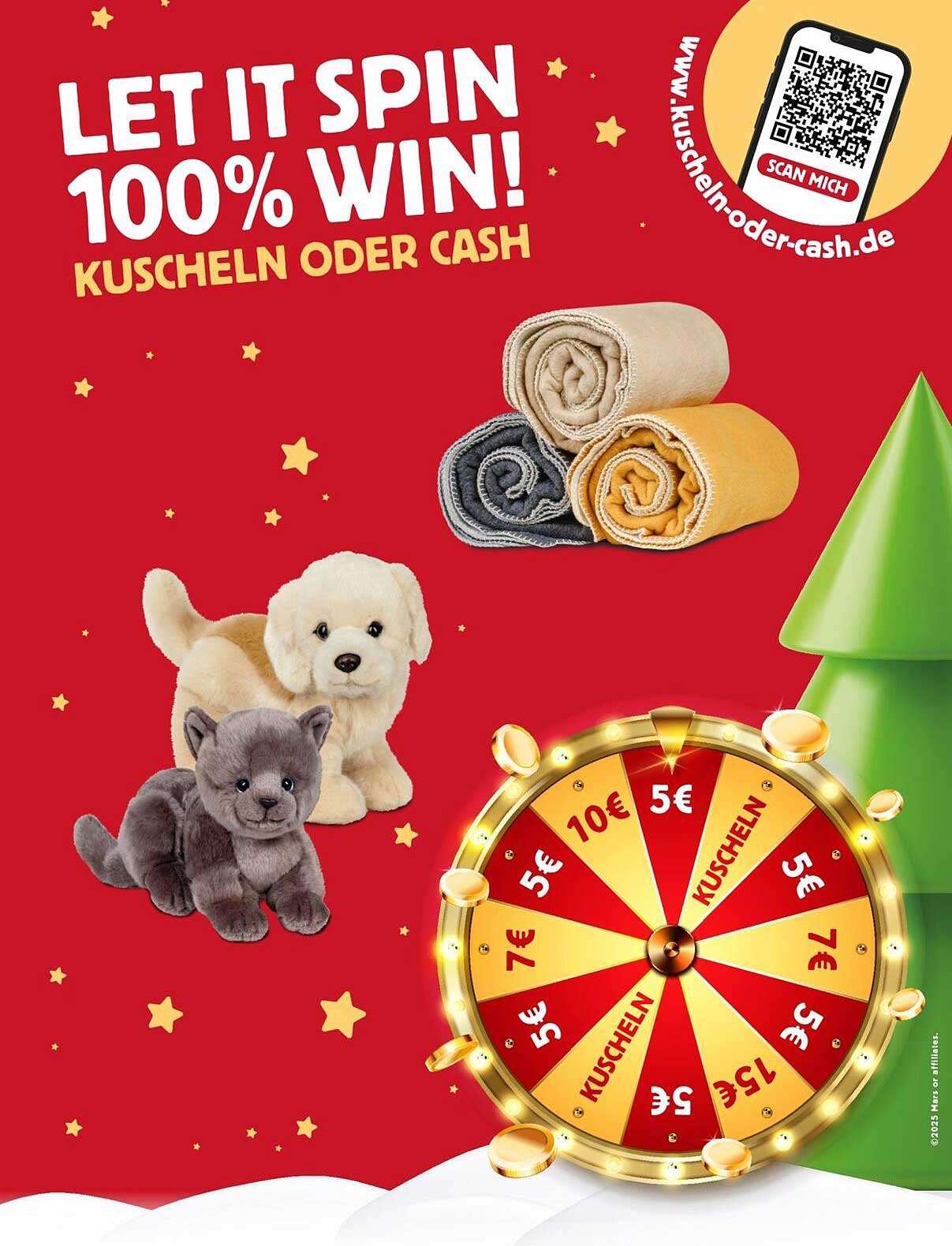 LET IT SPIN - 100% WIN! Kuscheln oder Cash