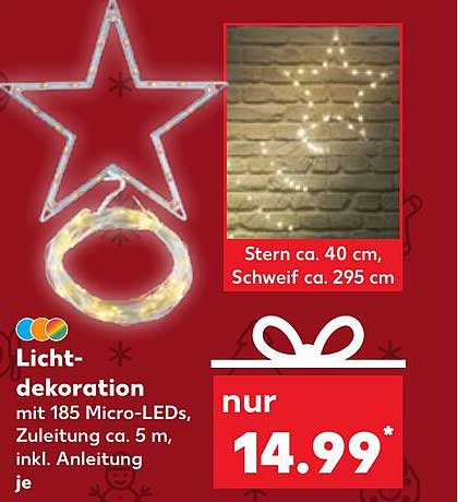Lichtdekoration mit 185 Micro-LEDs