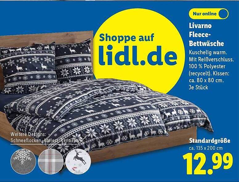 Livarno Fleece-Bettwäsche