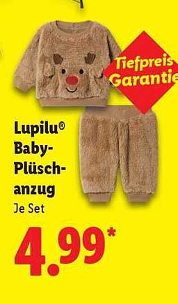 Lupilu® Baby-Plüschanzug Je Set