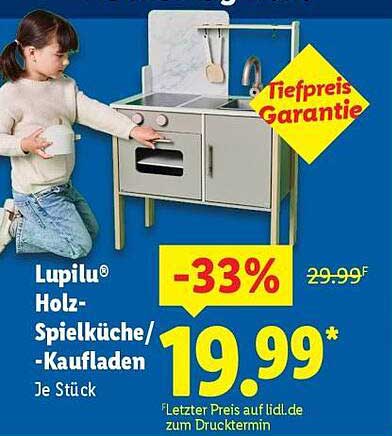 Lupilu® Holz-Spielküche/-Kaufladen