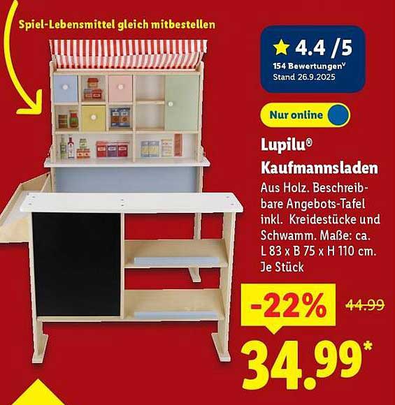 Lupilu® Kaufmannsladen - Spielspaß für kleine Händler