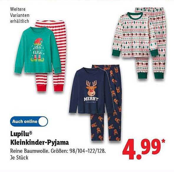 Lupilu® Kleinkinder-Pyjama - Geeignet für kleine Träumer