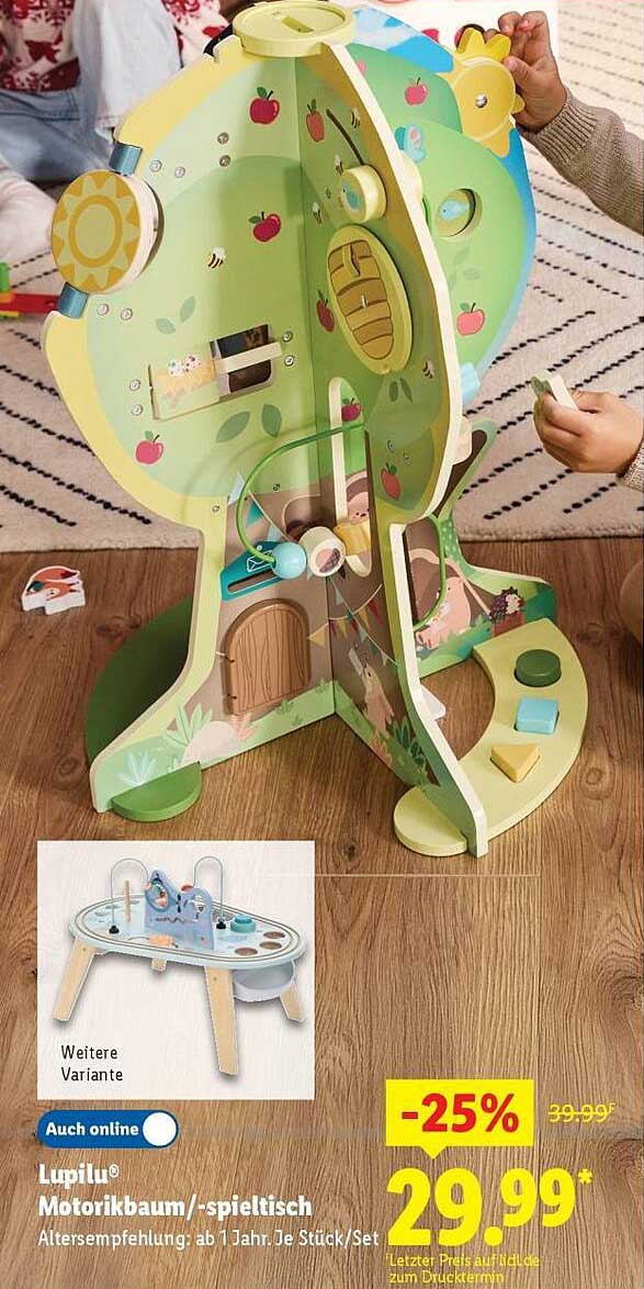Lupilu® Motorikbaum/-spieltisch