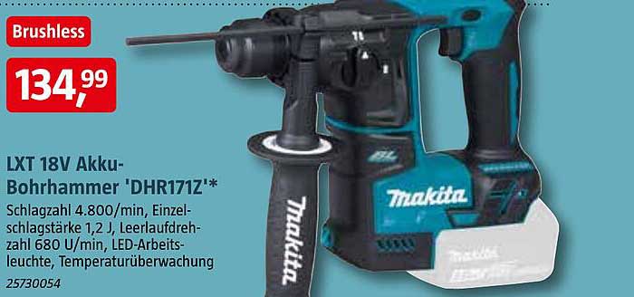 LXT 18V Akku-Bohrhammer 'DHR171Z'*