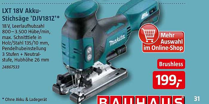 LXT 18V Akku-Stichsäge 'DJV181Z'*