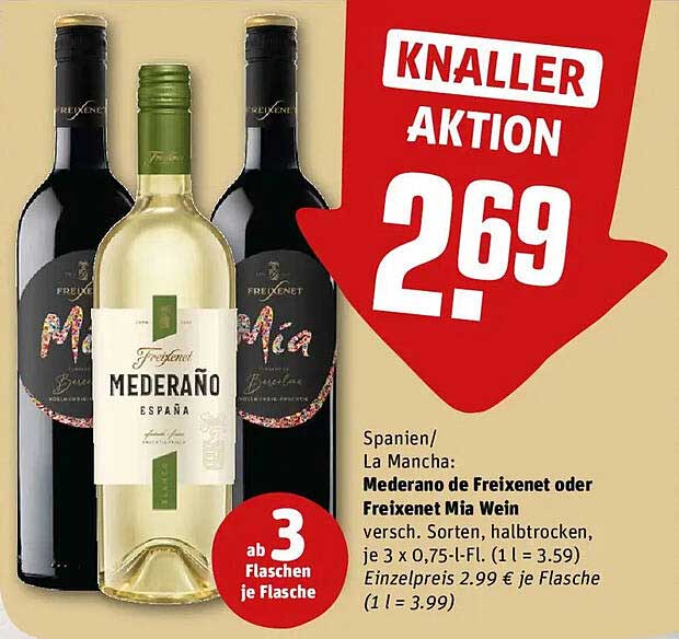 Mederaño de Freixenet oder Freixenet Mia Wein