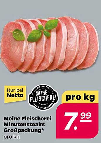 Meine Fleischerei Minutensteaks Großpackung