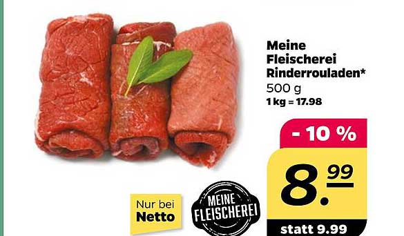 Meine Fleischerei Rinderrouladen 500 g