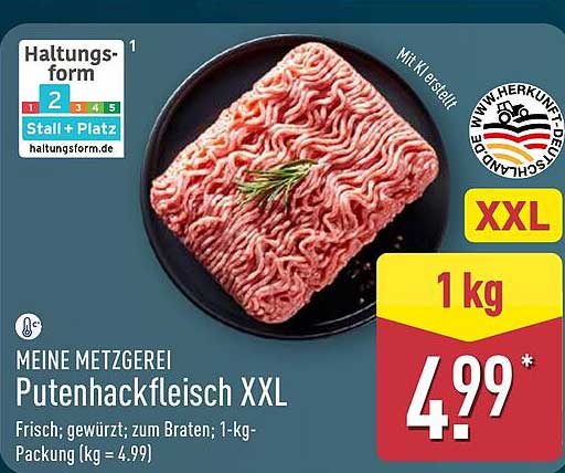 MEINE METZGEREI Putenhackfleisch XXL