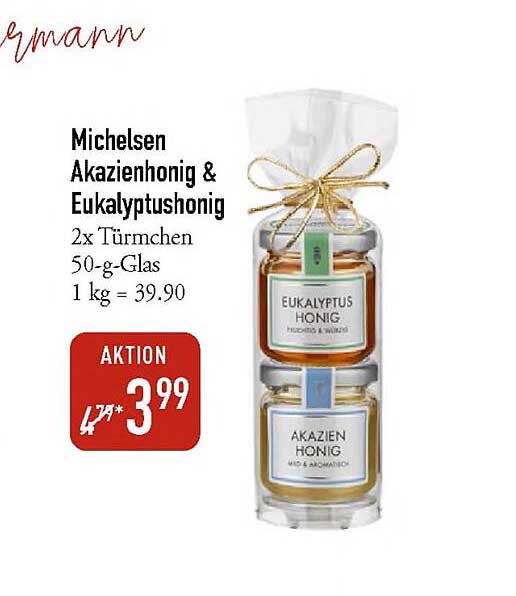 Michelson Akazienhonig & Eukalyptushonig 2x 50-g-Gläser