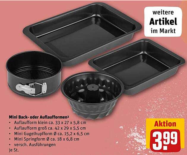 Mini Back- oder Auflaufformen