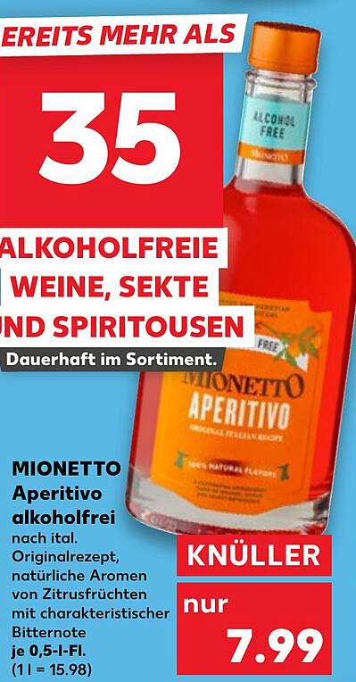 MIONETTO Aperitivo alkoholfrei