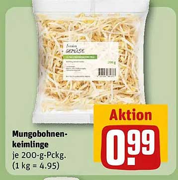 Mungobohnensprossen je 200-g-Päckchen