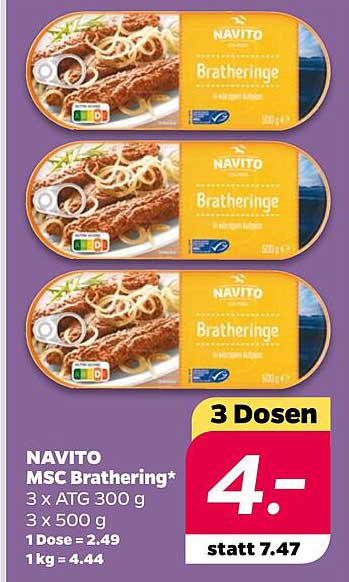 NAVITO MSC Bratheringe 3 Dosen