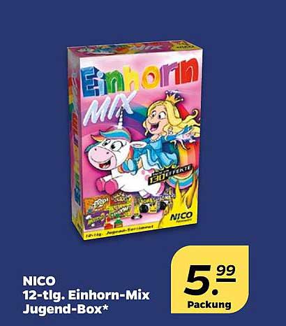 NICO 12-tlg. Einhorn-Mix Jugend-Box