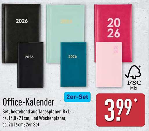 Office-Kalender 2er-Set