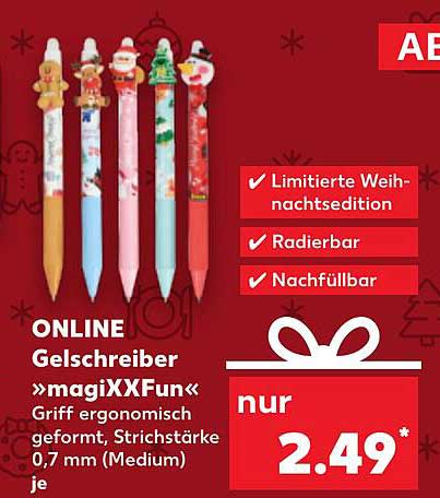 ONLINE Gelschreiber »magiXXFun« – Limitierte Weihnachtssaison