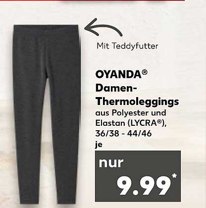 OYANDA® Damen-Thermoleggings mit Teddyfutter