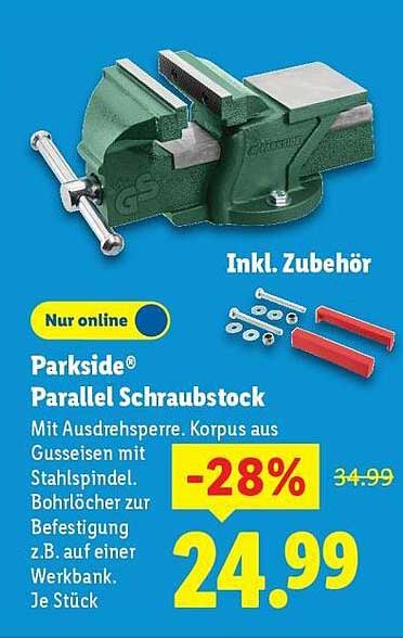 Parkside® Parallel Schraubstock - Nur online erhältlich