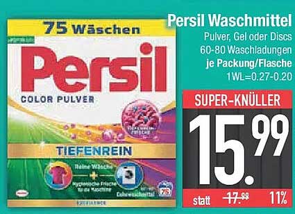 Persil Waschmittel – Pulver, Gel oder Discs, 75 Wäschen