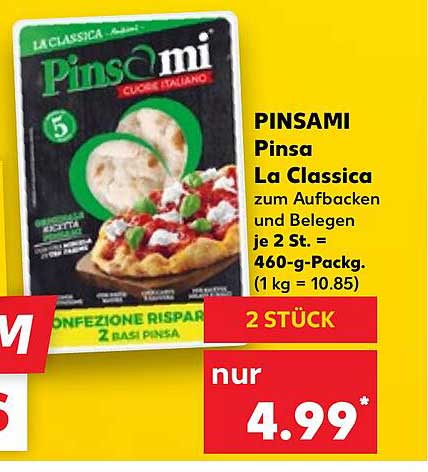 PINSA MI Pinsa La Classica zum Aufbacken und Belegen