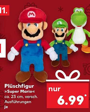Plüschfigur »Super Mario« ca. 23 cm, versch. Ausführungen