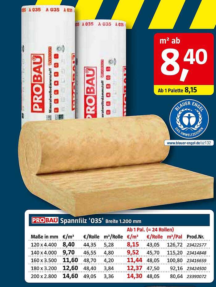 PROBAU Spannfilz '035'
