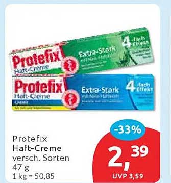 Protefix Haft-Creme verschiedene Sorten 47 g