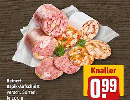 Reinert Aspik-Aufschnitt - verschiedene Sorten, je 100 g