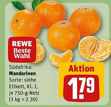 REWE Beste Wahl Mandarinen 750 g