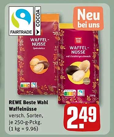 REWE Beste Wahl Waffelnüsse